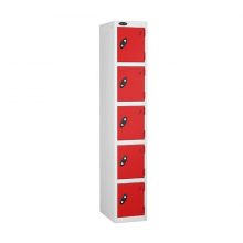 Probe-Lockers-Five-Compartment-Red