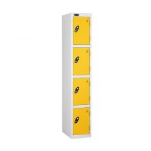 Probe-Lockers-Four-Compartment-Yellow