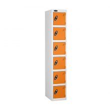 Probe-Lockers-Six-Compartment-Orange