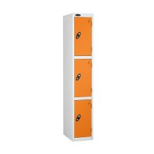 Probe-Lockers-Three-Compartment-Orange