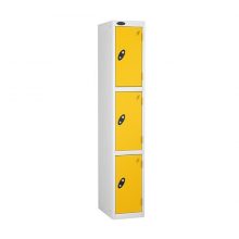 Probe-Lockers-Three-Compartment-Yellow