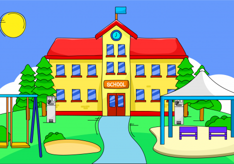 Graphic of school